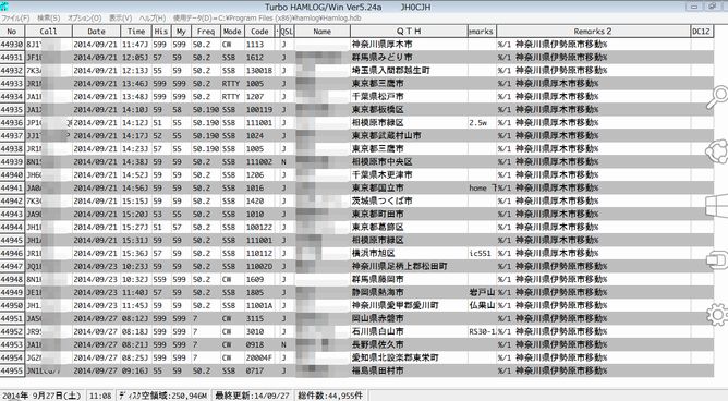 Turbo HAMLOG/Win Ver5.24a